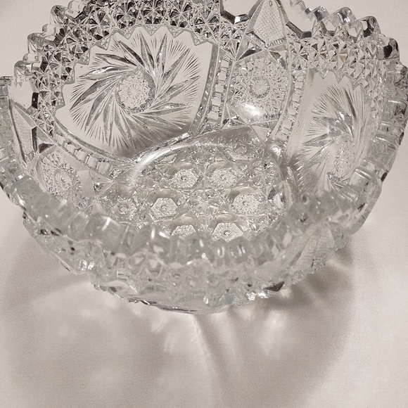 Iridescent Carnival Glass Bowl LE Smith comet in the stars - Picture 6 of 6